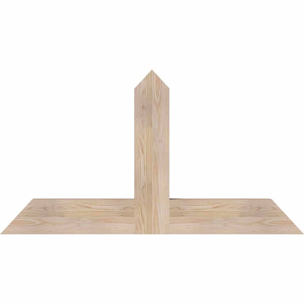 Ekena Millwork Portland Smooth Timber Gable Bracket, Douglas Fir, 48"W x 26"H x 3 1/2"D x 5 1/2"F, 13/12 Pitch GBW048X26X0406POR00SDF - main